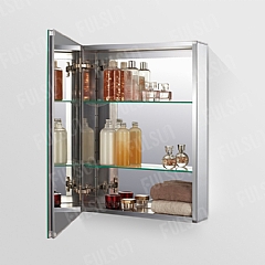 ALI5065  Aluminum Mirror Cabinet with Double LED light
