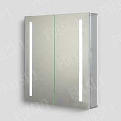 ALI6070  Aluminum Mirror Cabinet，Double Door with LED light
