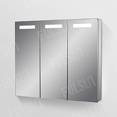 ALI9065  Tri View Aluminum Mirror Cabinet with LED light