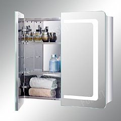 LED Stainless Steel Mirror Cabinet